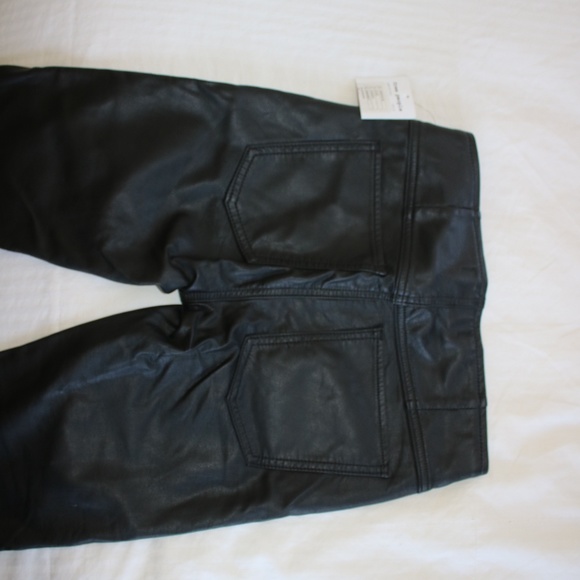 NEW!! FREE PEOPLE VEGAN LEATHER PANTS! - Picture 5 of 6